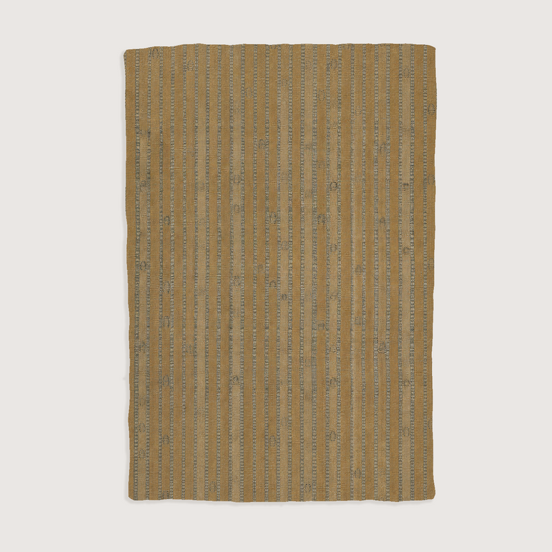 Solstice Cotton & Terrycloth Picnic Blanket — 60 × 70″; printed Ochre & Slate face, digital product preview.