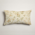 Jardin Floral Velvet Lumbar Pillow Cover — 21 × 12 in, Sage & Cream; supplier product view 1.