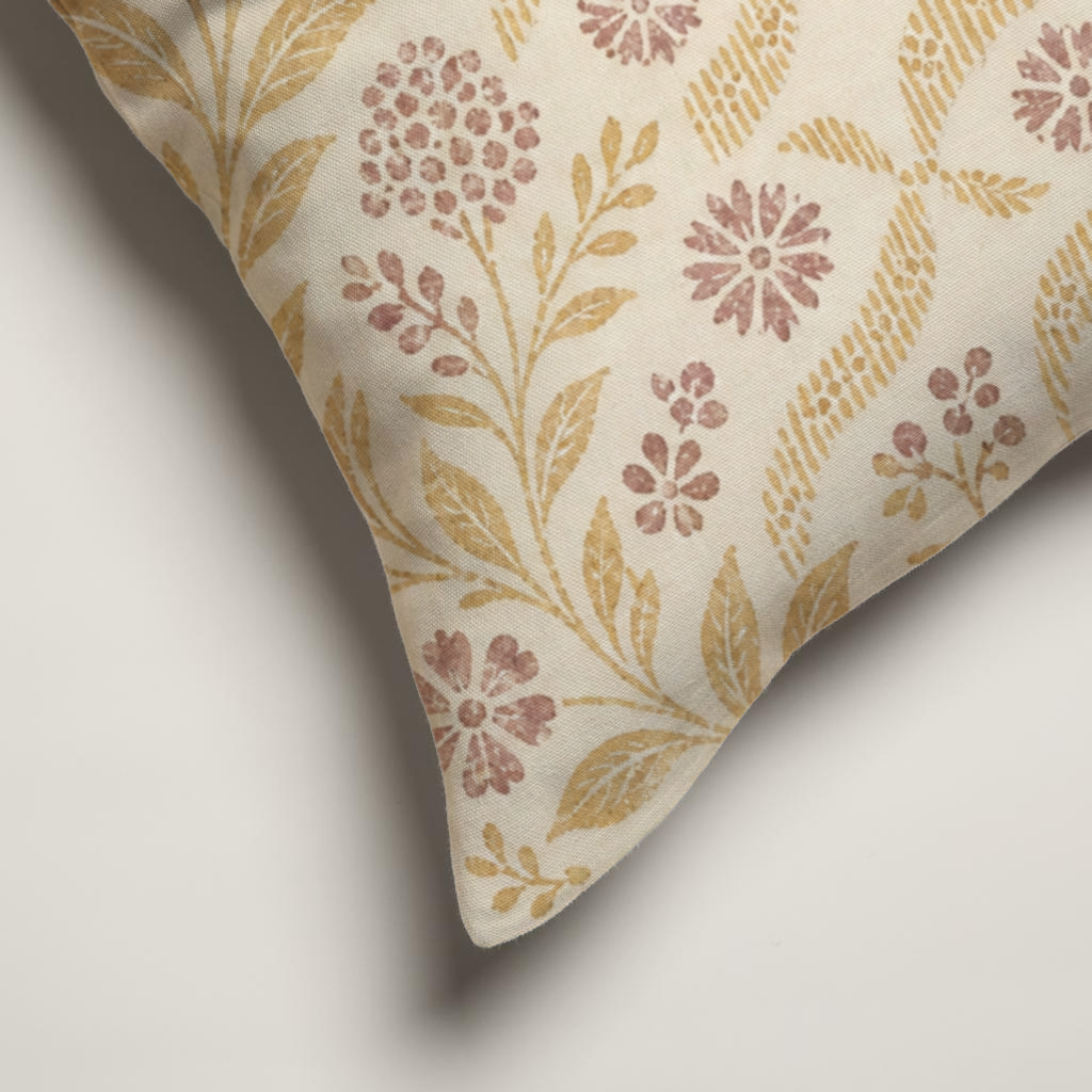 Saffron — 20 × 20 Fine Cotton Square Cover; supplier product view 2.