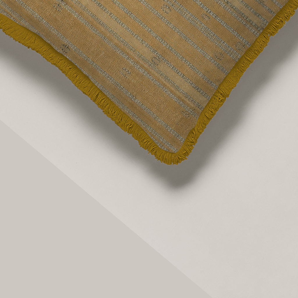 Solstice — 72 × 30 Linen Fringed Floor Cushion Cover; supplier product view 2.