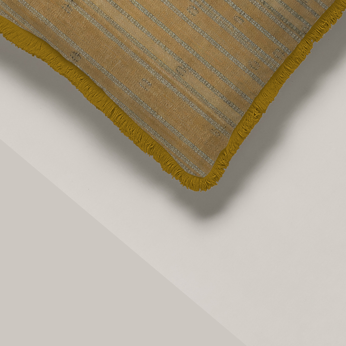 Solstice — 72 × 30 Linen Fringed Floor Cushion Cover; supplier product view 2.