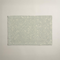 Trellis Geometric Cotton Placemat — 12 × 18 in, Sage & Ivory; supplier product view 1.