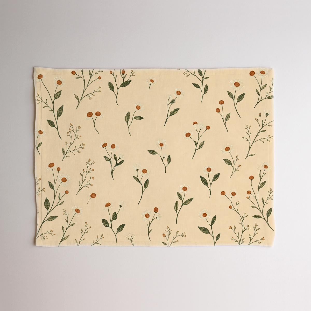 Aurelia Botanical Micro-Flange Linen Placemats — 14 × 19 in, Set of 4; supplier product view 3.