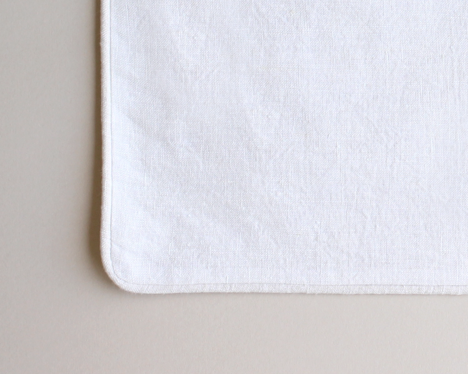 Fennel Botanical Piped Cotton Placemats — 12 × 18 in, Set of 4; supplier product view 2.