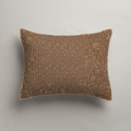 Camellia Botanical Cotton Voile Quilted Sham — Standard, Tobacco & Ochre; supplier product view 1.