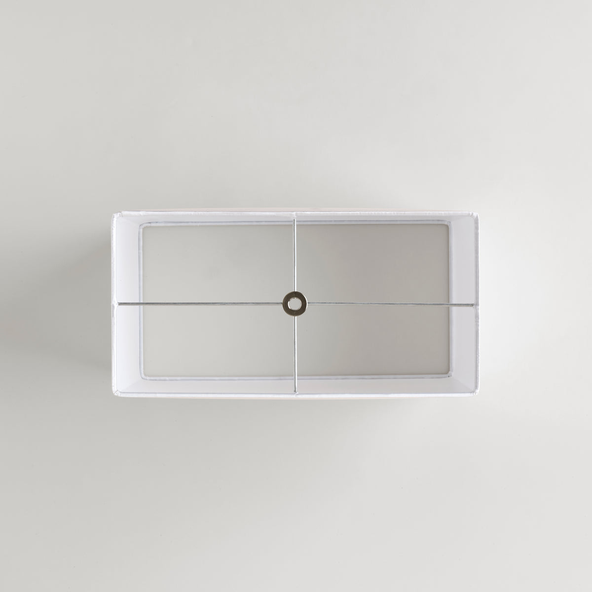Tidal Waved Rectangular Lampshade — 9 × 14 × 10 in, Blue & Ivory; supplier product view 2.