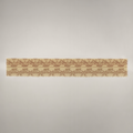 Bistro Scenic Cotton Long Table Runner — 18 × 120 in, Terracotta & Cream; supplier product view 1.