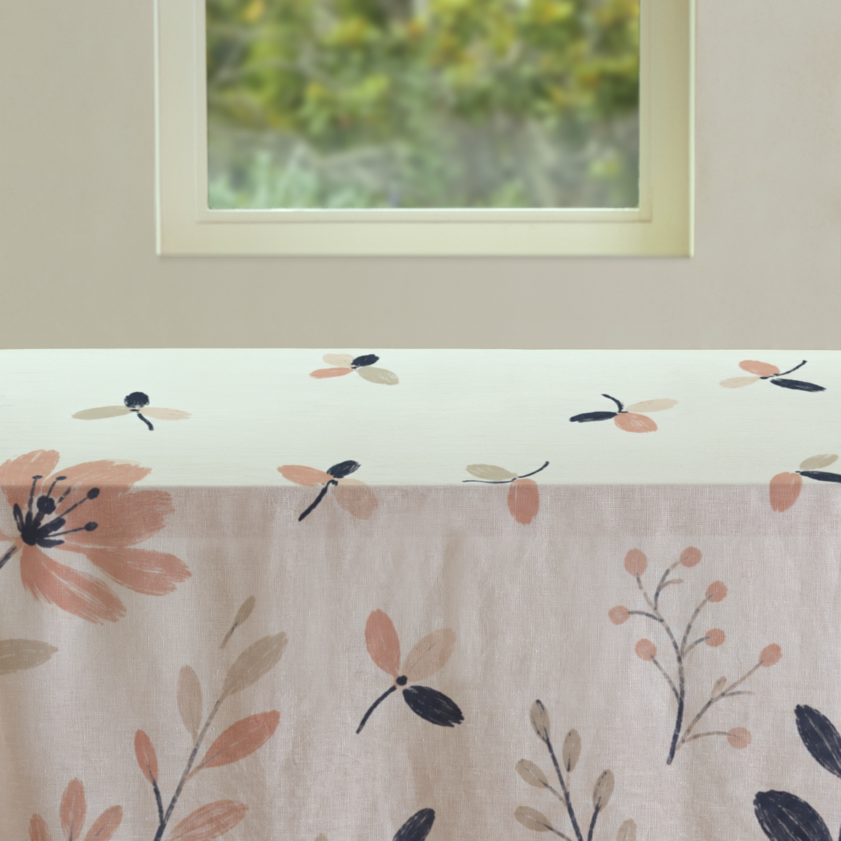 Petal — 78 Square Linen Tablecloth; supplier product view 3.