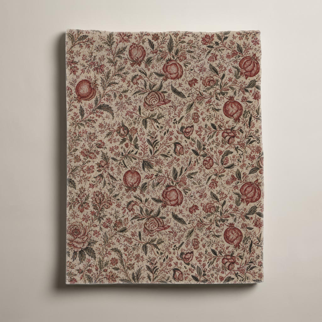Pomegranate — 45 × 45 Everyday Cotton Tablecloth; supplier product view 2.