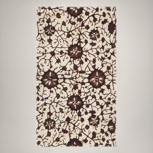 Aster Floral Everyday Cotton Curtain Panel — Aubergine & Oat; alternate product view 2 of 2, digital preview.