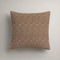 Camellia Floral Organic Cotton Euro Sham — Chocolate & Ivory; digital product preview