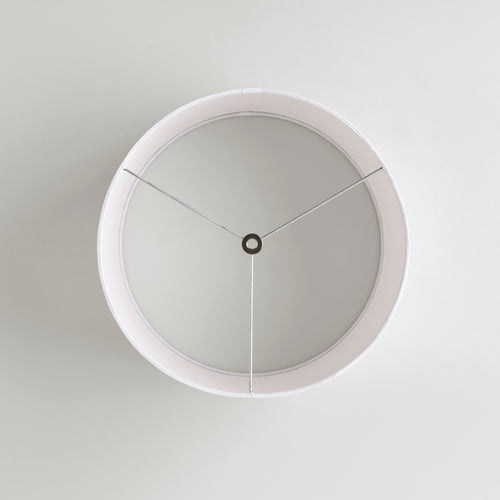 Cascade Botanical Drum Lampshade — Olive & Parchment; alternate product view 2 of 2, digital preview.