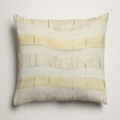 Citrine Stripe Soft Linen Pillow Cover — Butter & Graphite; clean-edge pillow cover shown with a styling insert, which is not included.