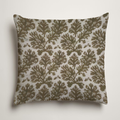 Cypres Botanical Soft Linen Pillow Cover — Moss & Chalk; clean-edge pillow cover shown with a styling insert, which is not included.