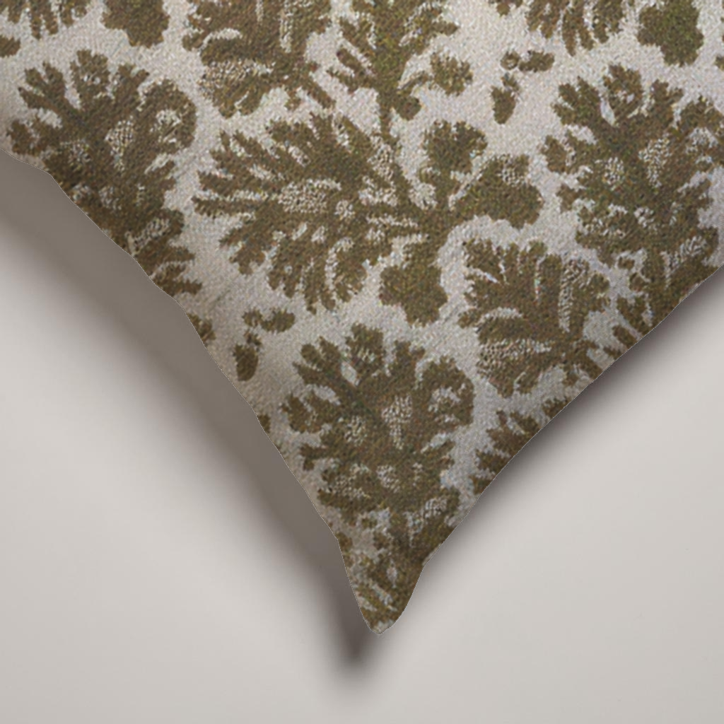 Cypres Botanical Soft Linen Pillow Cover — Moss & Chalk; alternate product view 2 of 2, digital preview.