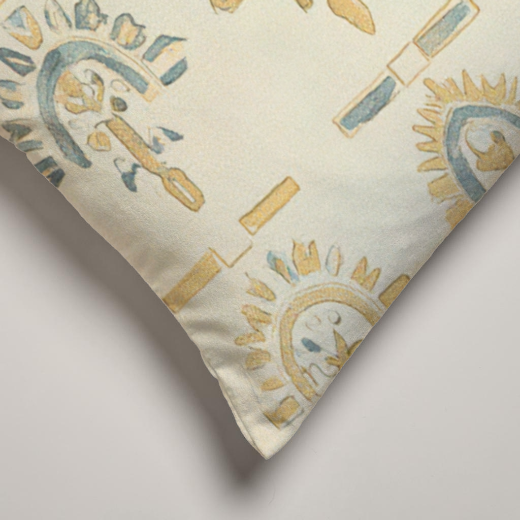 Patina Geometric Velvet Lumbar Pillow Cover — Gold & Ink; alternate product view 2 of 2, digital preview.