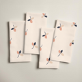 Petal Floral Linen Dinner Napkins — Rose & Ivory; digital product preview