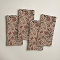 Pomegranate Botanical Linen Dinner Napkins — Garnet & Flax; digital product preview