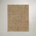 Ribbon Abstract Organic Cotton Quilt — Blush & Cream; digital product preview