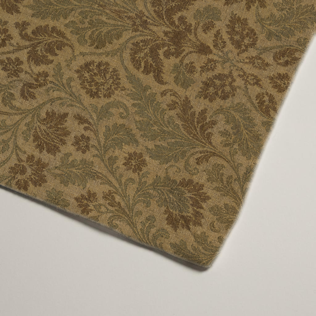Sorrel Floral Linen Dinner Napkins — Chocolate & Oat; alternate product view 3 of 3, digital preview.