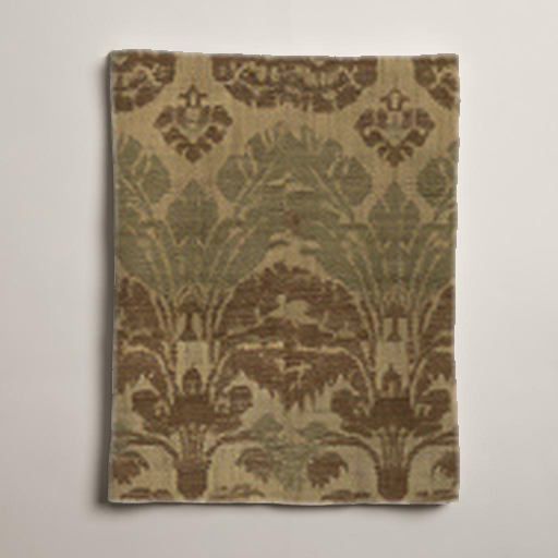 Sorrel Floral Linen Table Runner — Chocolate & Oat; alternate product view 2 of 3, digital preview.