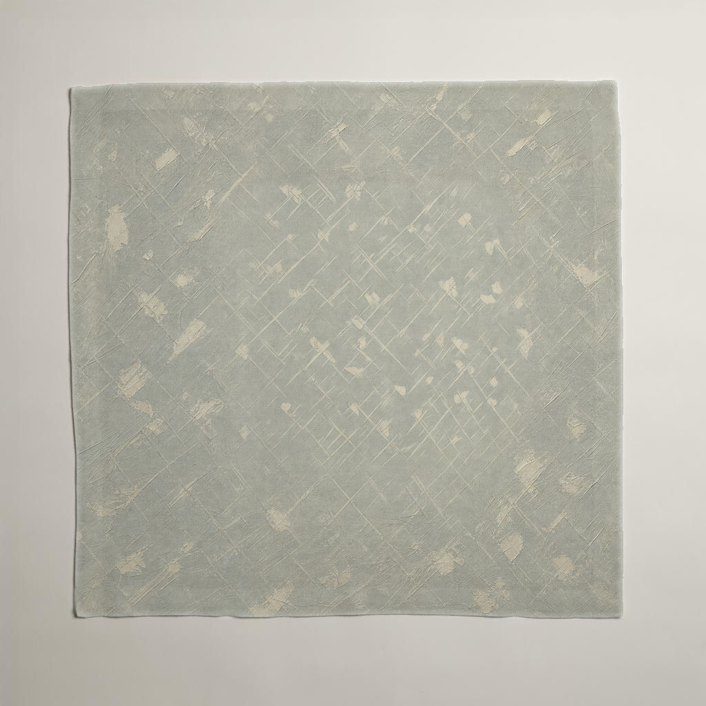 Trellis Geometric Linen Dinner Napkins — Sage & Ivory; alternate product view 1 of 3, digital preview.