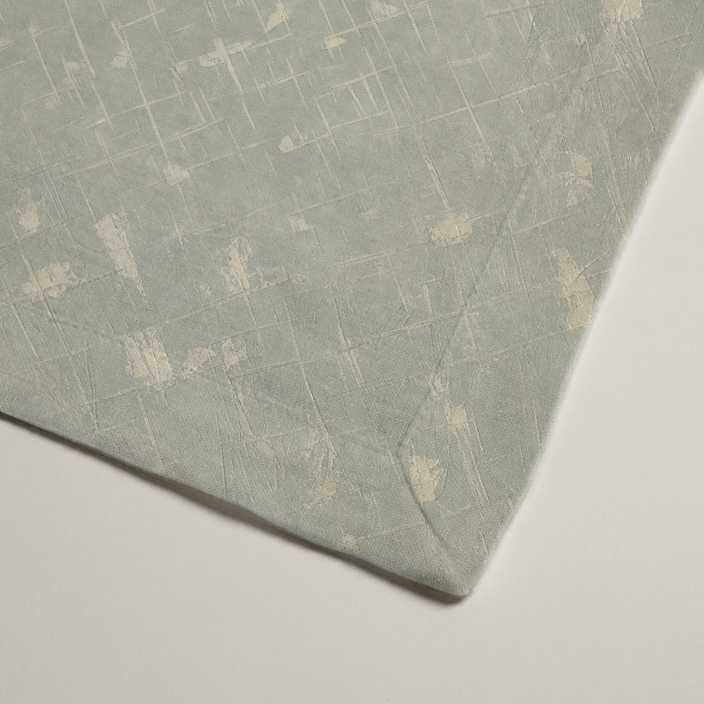 Trellis Geometric Linen Dinner Napkins — Sage & Ivory; alternate product view 3 of 3, digital preview.