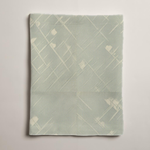 Trellis Geometric Linen Table Runner — Sage & Ivory; alternate product view 2 of 3, digital preview.