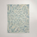 Mica Mineral Abstract Cotton Sateen Duvet Cover — Twin/Twin XL; full printed duvet cover front.