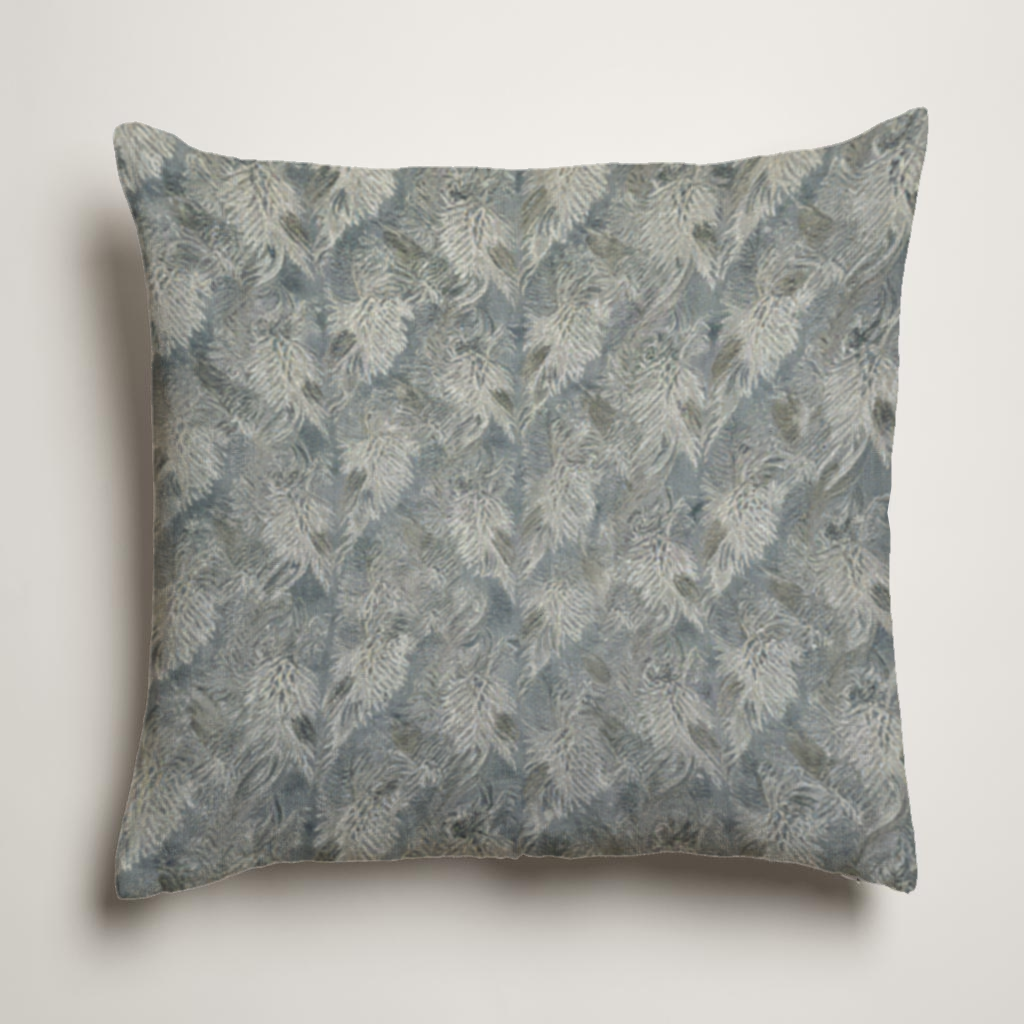 Willow Botanical Soft Linen Pillow Cover — Slate & Chalk; clean-edge pillow cover shown with a styling insert, which is not included.