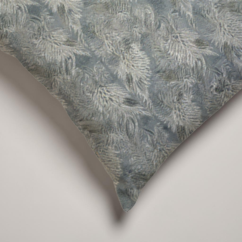 Willow Botanical Soft Linen Pillow Cover — Slate & Chalk; alternate product view 2 of 2, digital preview.