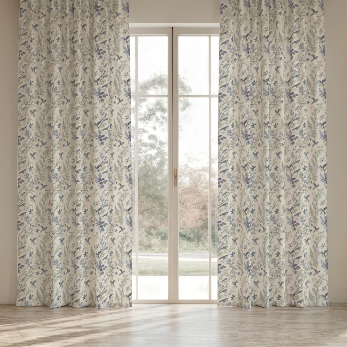 Printed Everyday Cotton Curtain Panel